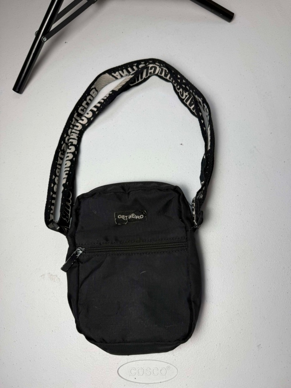 Anti Social Social Club ASSC Shoulder Bag Black Get Weird Unisex